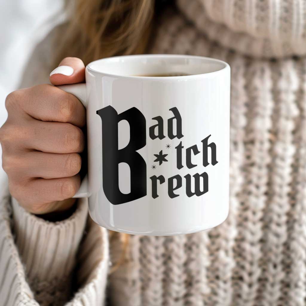 Bad B*tch Brew Coffee Mug | Ceramic Coffee Mug for Mom | Birthday, Baby Shower, Mother's Day Gift for Moms | Dishwasher Safe Mug