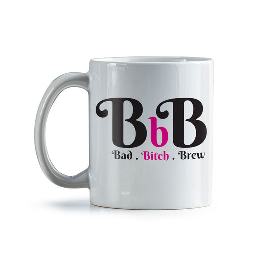 Bad B*tch Brew (Pink) Coffee Mug | Ceramic Coffee Mug for Mom | Birthday, Baby Shower, Mother's Day Gift for Moms | Dishwasher Safe Mug