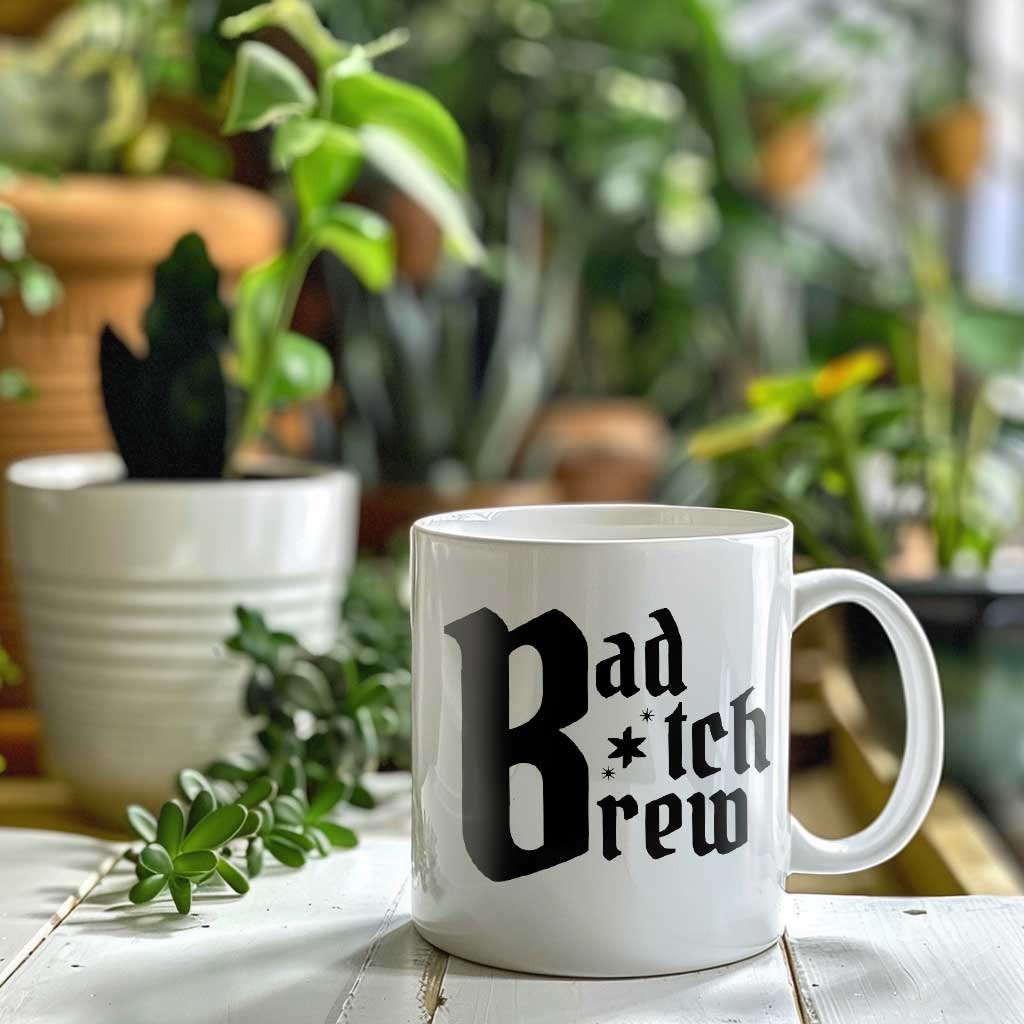 Bad B*tch Brew Coffee Mug | Ceramic Coffee Mug for Mom | Birthday, Baby Shower, Mother's Day Gift for Moms | Dishwasher Safe Mug