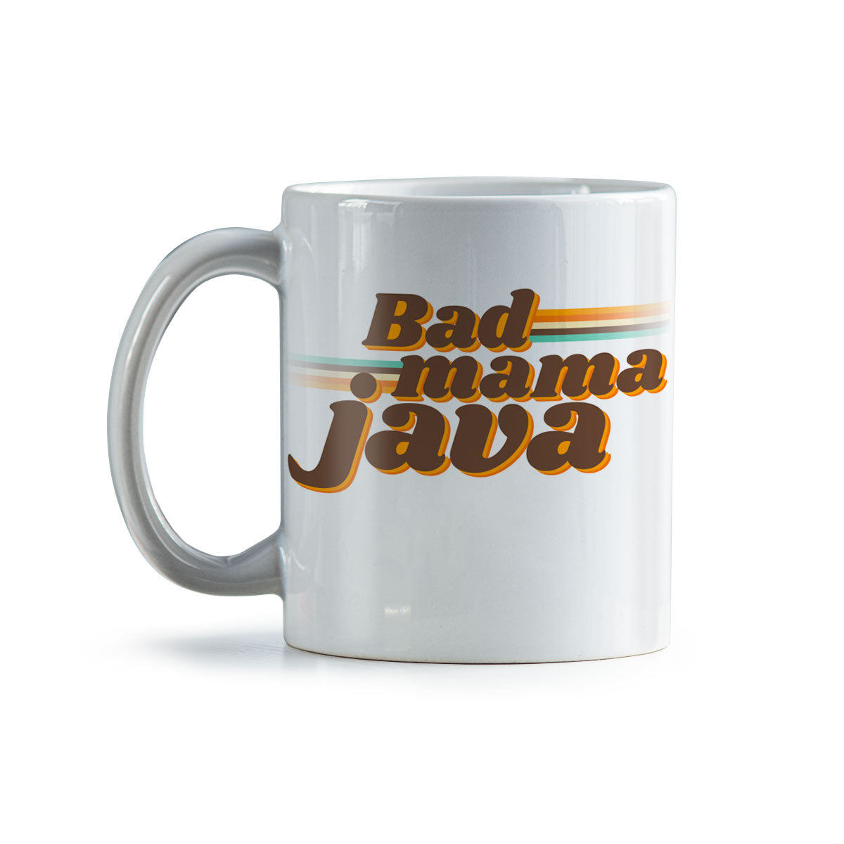 Bad Mama Java Coffee Mug | Ceramic Coffee Mug for Mom | Birthday, Baby Shower, Mother's Day Gift for Moms | Dishwasher Safe Mug