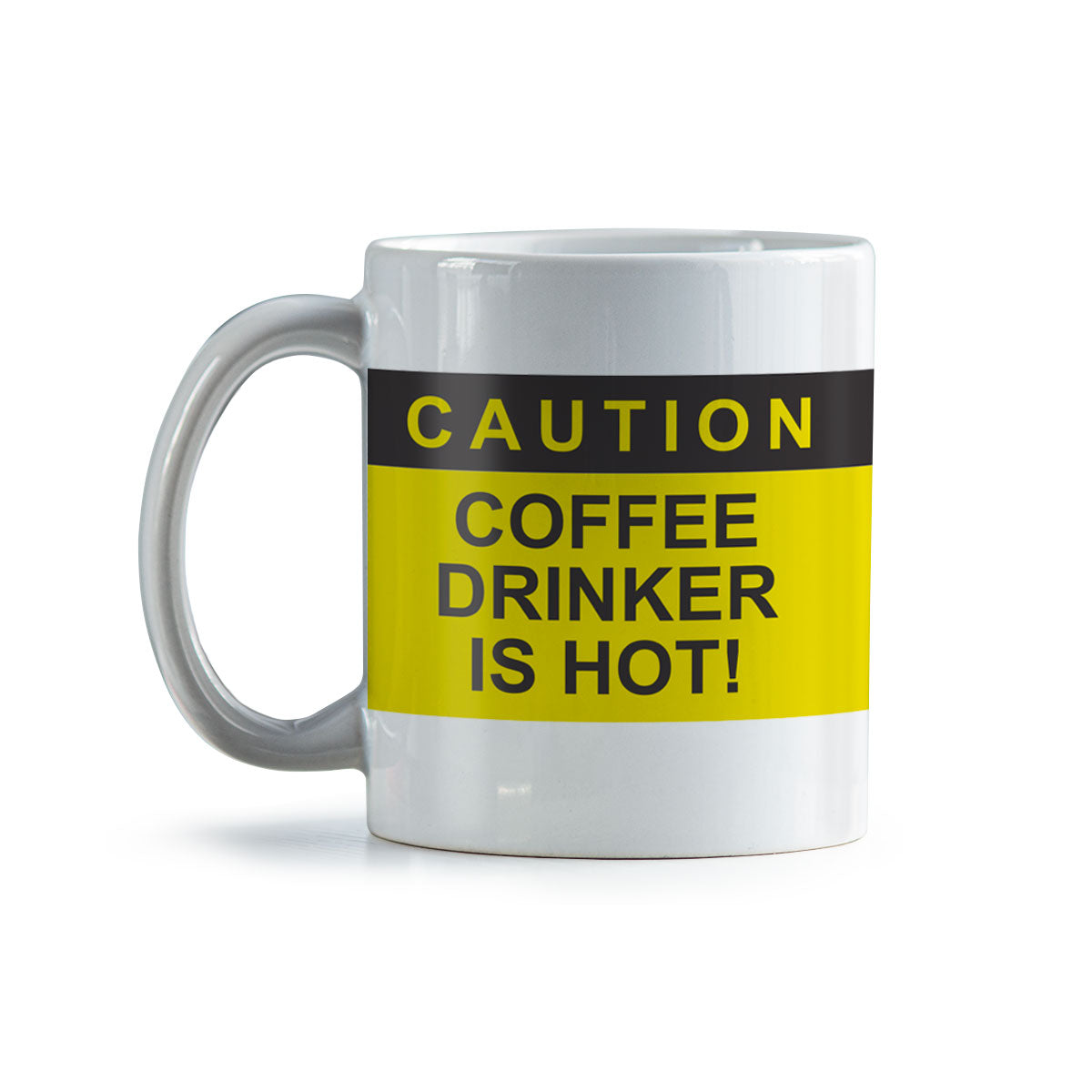 Caution Coffee Drinker Is Hot Coffee Mug | Ceramic Coffee Mug for Mom | Birthday, Baby Shower, Mother's Day Gift for Moms | Dishwasher Safe Mug