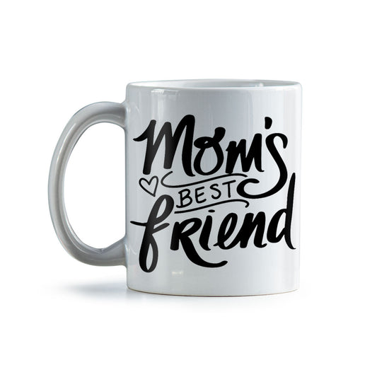 Mom's Best Friend Coffee Mug | Ceramic Coffee Mug for Mom | Birthday, Baby Shower, Mother's Day Gift for Moms | Dishwasher Safe Mug